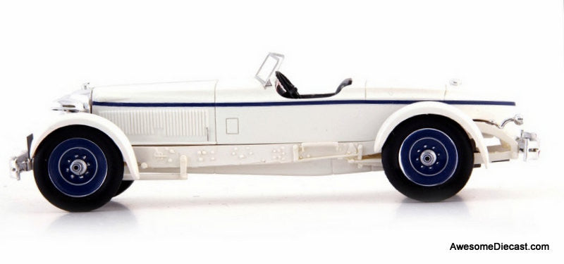 AutoCult 1:43 1929 Packard 6th Series Thompson Special "Glasscock" Speedster, White