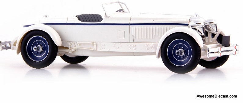 AutoCult 1:43 1929 Packard 6th Series Thompson Special "Glasscock" Speedster, White