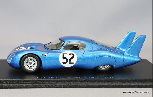 Spark 1:43 Peugeot CD SP66: 1966 24 Hours Le Mans