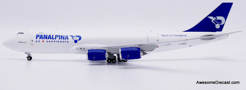 Boeing 747-8F: Panalpina (Reg #N850GT) 1:400 Diecast Model Plane by JC Wings