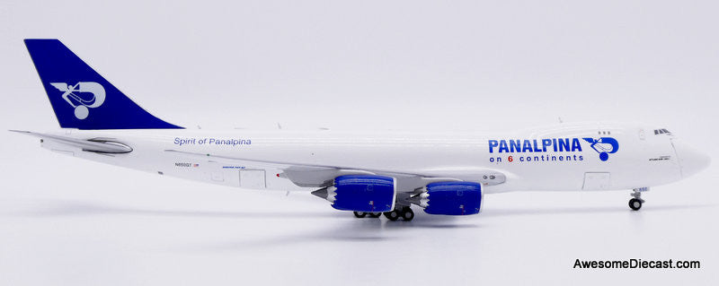 Boeing 747-8F: Panalpina (Reg #N850GT) 1:400 Diecast Model Plane by JC Wings