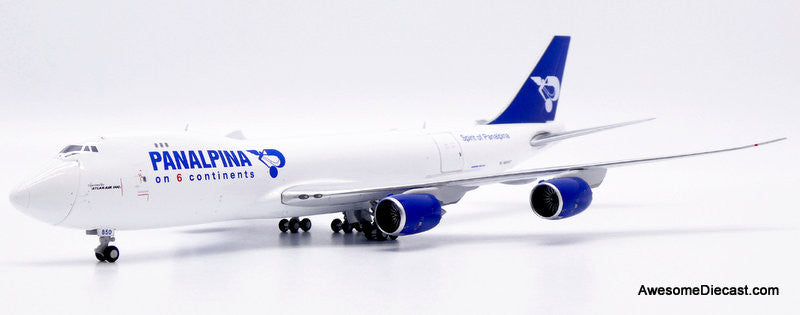 Boeing 747-8F: Panalpina (Reg #N850GT) 1:400 Diecast Model Plane by JC Wings