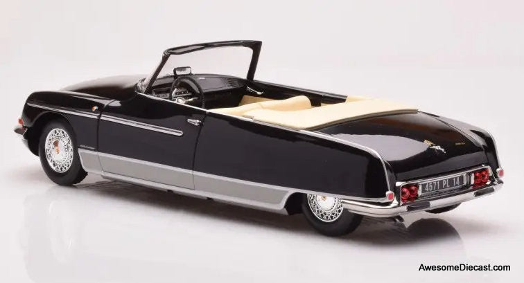 1968 Citroen DS 21 Palm Beach Convertible, Black 1:18 Diecast