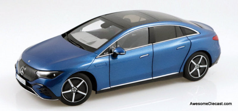 NZG 1:18 2022 Mercedes Benz-EQ EQE, Spectral Blue