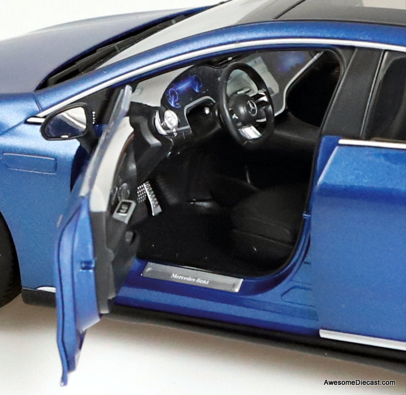 NZG 1:18 2022 Mercedes Benz-EQ EQE, Spectral Blue