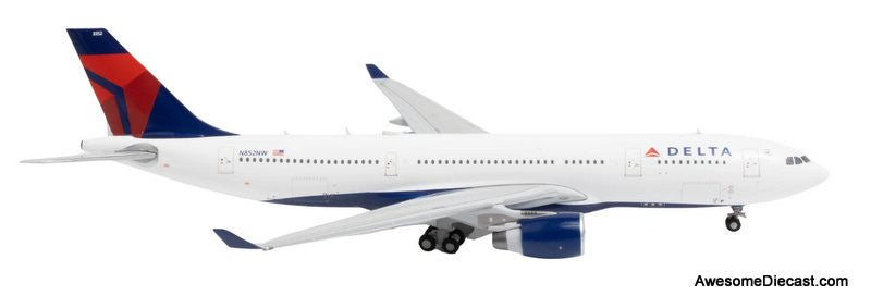 Airbus A330-200 Delta Airlines (Reg #N852NW) 1:400 Diecast Model Plane by Gemini Jets