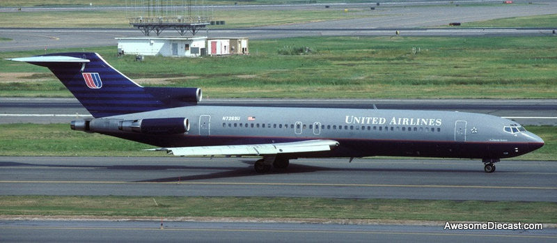 Boeing 727-200: United Airlines (Reg #N7267U) 1:200 Diecast Model Plane by Inflight 200