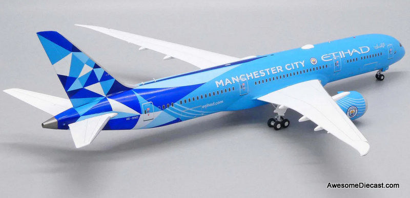 Boeing 787-9 Dream Liner: Etihad Airways (Reg #A6-BND) "Manchester City Livery" 1:200 Diecast Model Plane by B-Models