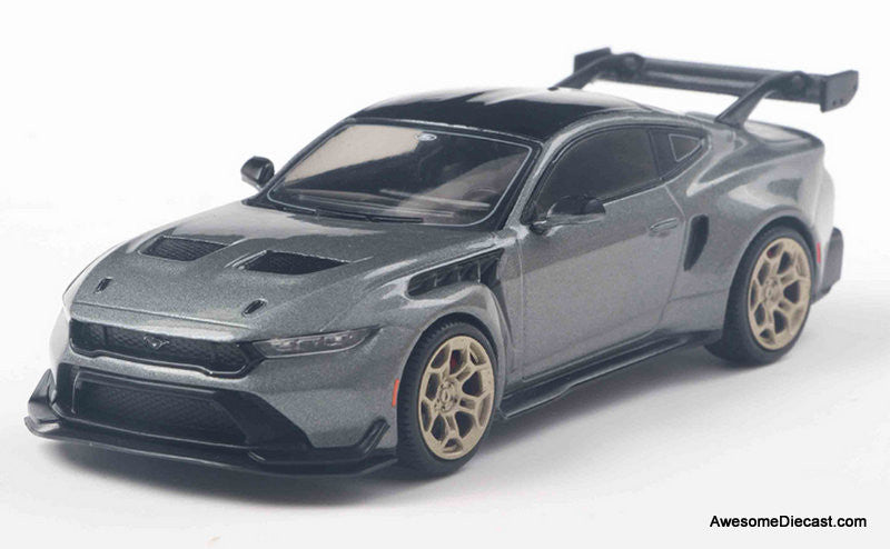 2025 Ford Mustang GTD, Metallic Gray 1:43 Diecast Model Car by IXO