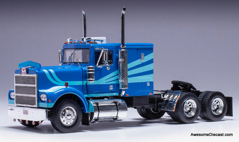1980 Marmon CHDT Sleeper Tractor, Blue/Custom Blue 1:43 Diecast Model Truck by IXO