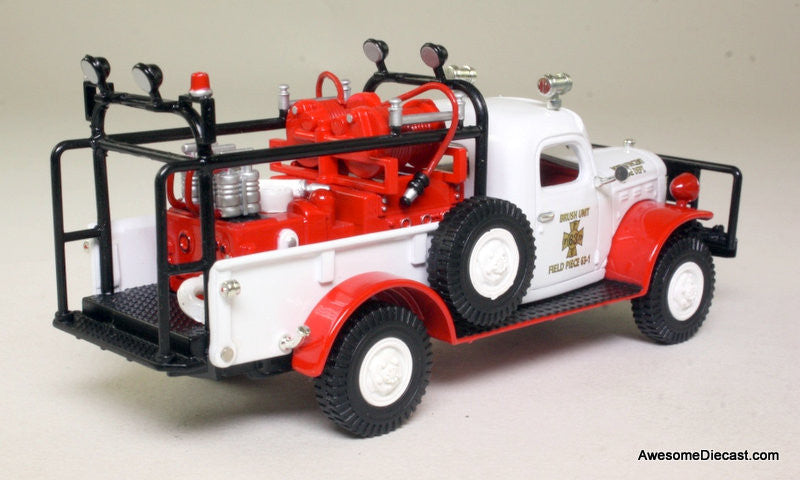 1946 Dodge Power Wagon: Brush/Field Fire Truck 1:43 Diecast Model Truck by Matchbox