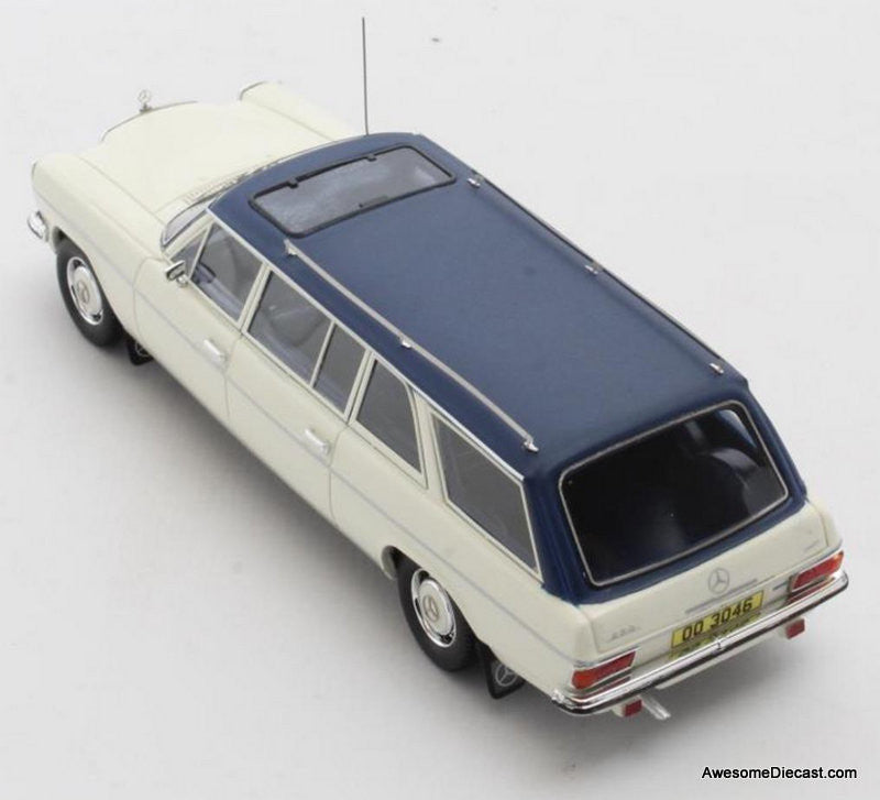 1971 Mercedes Benz W114 LWB Estate, White 1:43 Resin Cast Model by Matrix