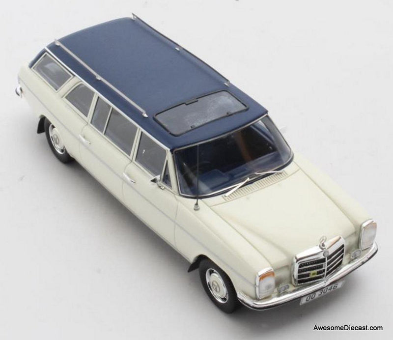 1971 Mercedes Benz W114 LWB Estate, White 1:43 Resin Cast Model by Matrix