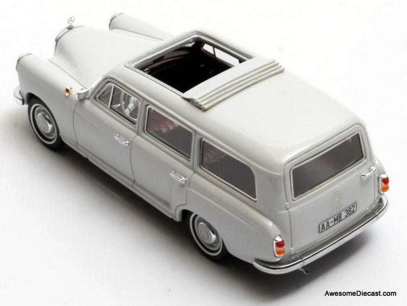 1960 Mercedes Benz (W120 180b) Wagon, Gray 1:43 Resin Cast Model Car by Matrix
