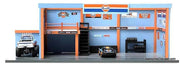 Garage Diorama "Gulf Oil" 1:64 by American Diorama