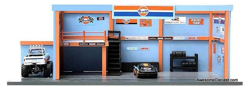Garage Diorama "Gulf Oil" 1:64 by American Diorama