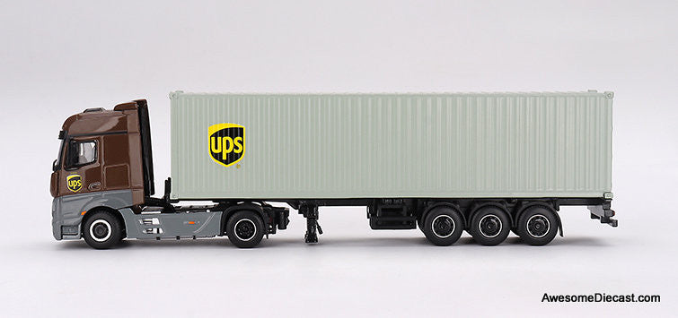 MINI GT Actros UPS　海上コンテナトレーラー1/64　最終値下げ Mercedes Benz Actros Tractor w/40' Utility Trailer, UPS Europe 1