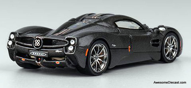 Pagani Utopia, Full Carbon Fiber/Red Line 1:64 Diecast Model Car by CM Model