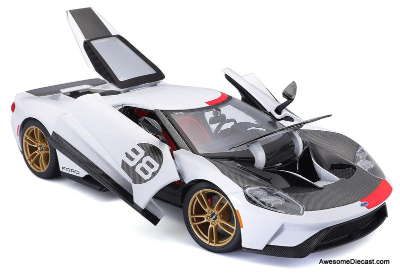 Maisto 1:18 2021 Ford GT Heritage Edition #98