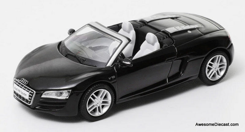 2010 Audi R8 V10 Spyder, Black 1:64 Resin Cast Model by Shadow