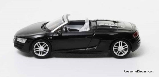 2010 Audi R8 V10 Spyder, Black 1:64 Resin Cast Model by Shadow