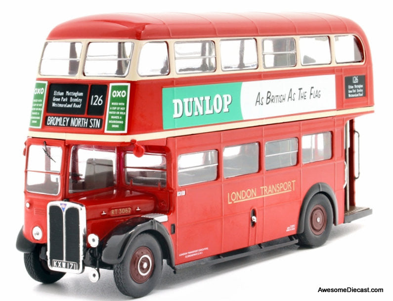 IXO 1:43 1939 AEC Regent Double Decker Bus: London Transport