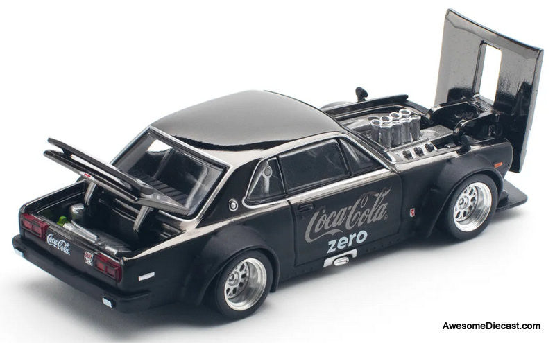 た*！様 Coca-Cola Zero PR64-144 &MINI GTミニカ Preorder] POPRACE 1:64 SKYLINE GT-R DRIFT (HAKOSUKA) - COCA COLA