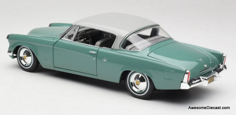 1953 Studebaker Starliner,  Seafoam Green & Shasta White 1:18 Diecast Model Car by Maisto
