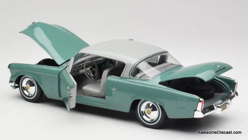 1953 Studebaker Starliner,  Seafoam Green & Shasta White 1:18 Diecast Model Car by Maisto