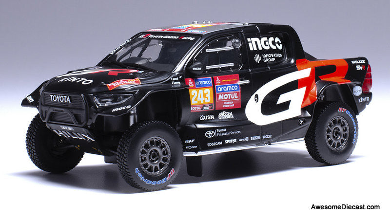 Toyota GR DKR Hilux EVO #243 2024 Dakar Rally 1:43 Diecast Model Car by IXO