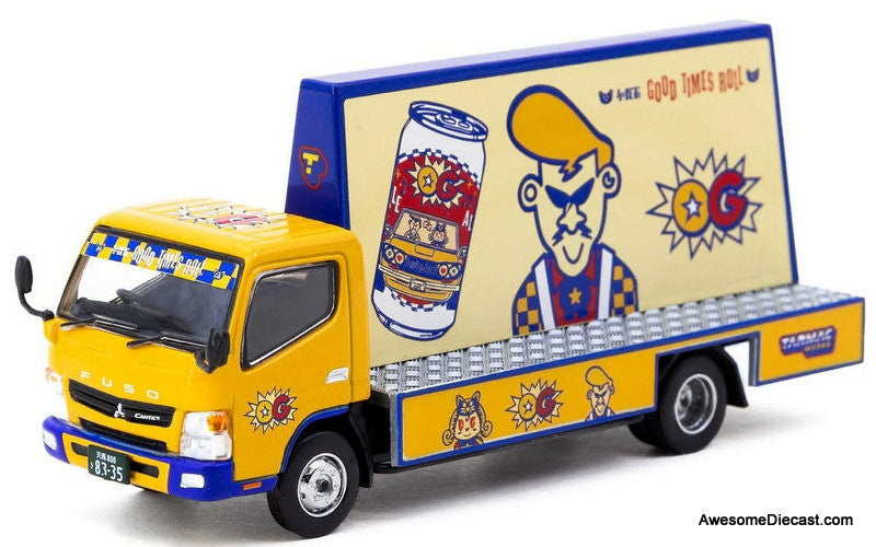 Mitsubishi Fuso Canter Mobile Advertising Truck: OG Beer 1:64 Diecast Model Truck by Tarmac Works