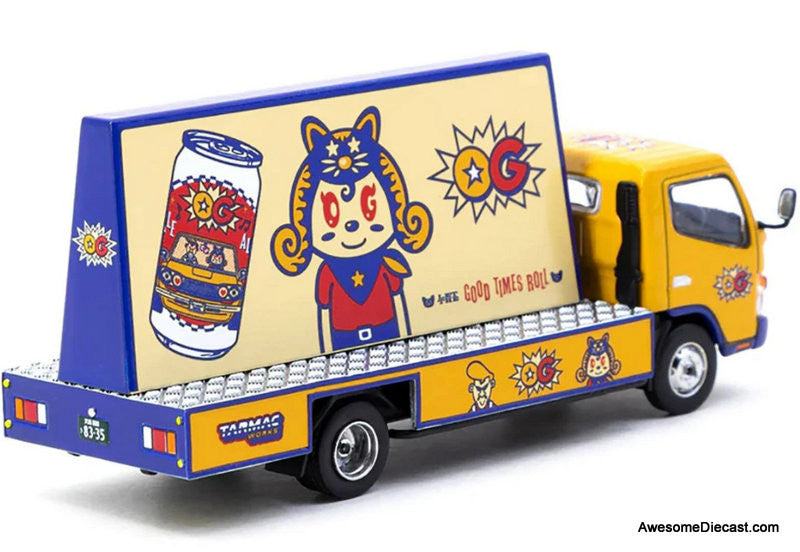 Mitsubishi Fuso Canter Mobile Advertising Truck: OG Beer 1:64 Diecast Model Truck by Tarmac Works