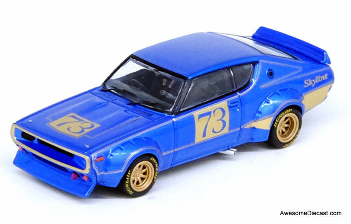 Nissan Skyline 2000 GT-R (KPGC110) Racing Concept Blue 1:64 Diecast Model Car by Inno64