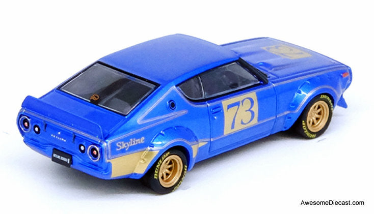 Nissan Skyline 2000 GT-R (KPGC110) Racing Concept Blue 1:64 Diecast Model Car by Inno64