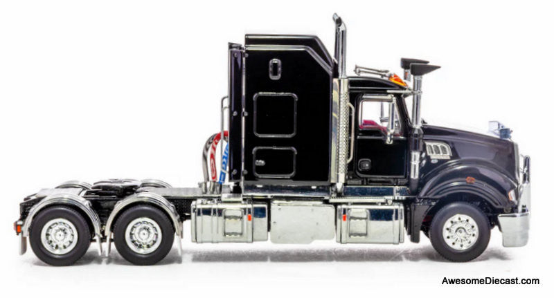 Mack Super-Liner Sleeper Tractor Late Edition, Black 1:50 Diecast Model Truck by Drake
