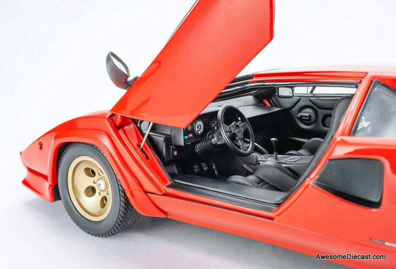 Lamborghini Countach LP5000 Quattrovalvole, Red 1:18 Diecast Model Car by Kyosho