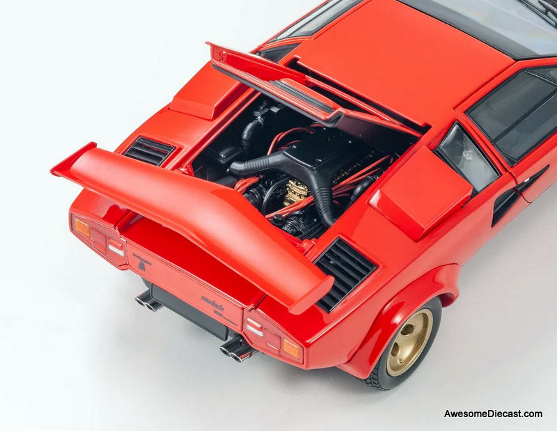 Lamborghini Countach LP5000 Quattrovalvole, Red 1:18 Diecast Model Car by Kyosho