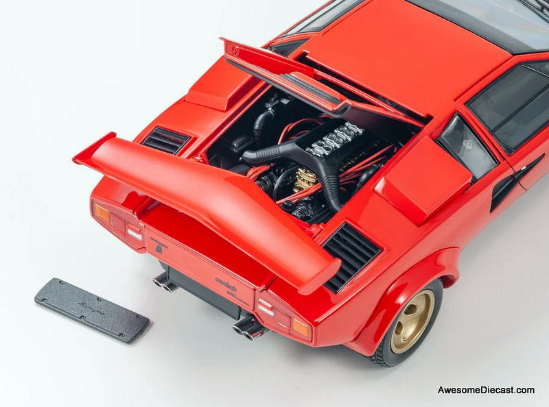 Lamborghini Countach LP5000 Quattrovalvole, Red 1:18 Diecast Model Car by Kyosho