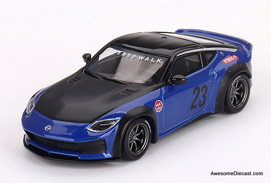 Mini GT 1:64 Nissan Z LB #23: Nation Works, Seiran Blue