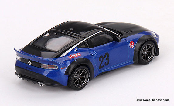 Mini GT 1:64 Nissan Z LB #23: Nation Works, Seiran Blue