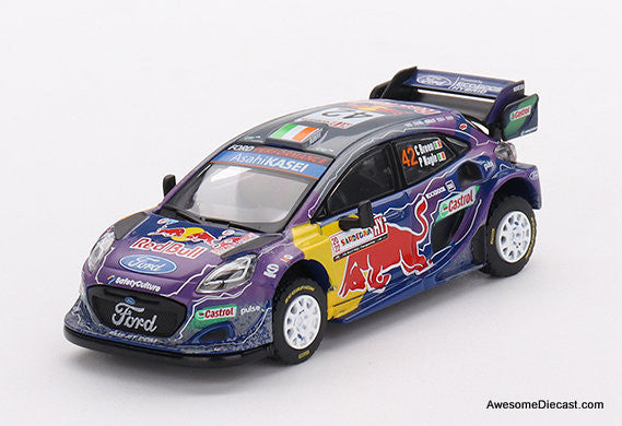 Mini GT 1:64 Ford Puma Rally 1 #42: M-Sport Ford WRT 2022 Rally Italia Sardegna 2nd Place (Mijo Exclusive)