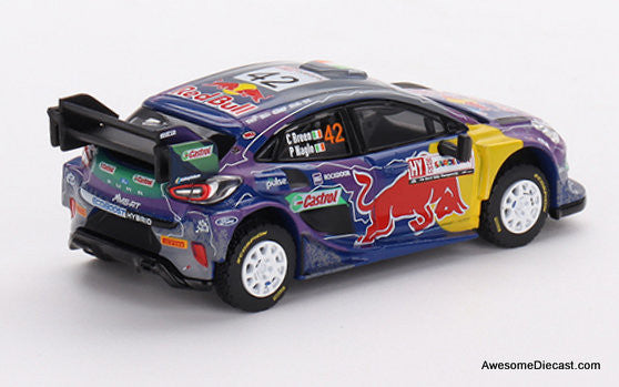 Mini GT 1:64 Ford Puma Rally 1 #42: M-Sport Ford WRT 2022 Rally Italia Sardegna 2nd Place (Mijo Exclusive)