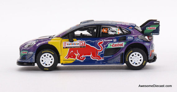Mini GT 1:64 Ford Puma Rally 1 #42: M-Sport Ford WRT 2022 Rally Italia Sardegna 2nd Place (Mijo Exclusive)