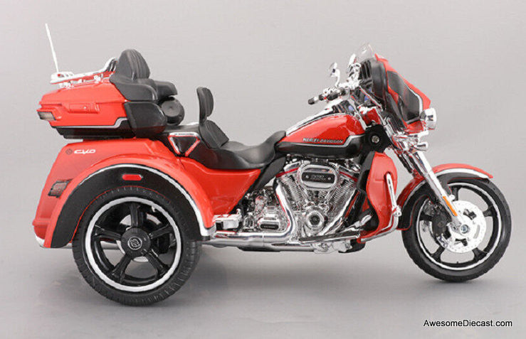 Maisto 1:12 2021 Harley Davidson CVO Tri Glide, Orange