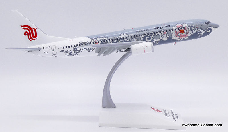 JC Wings 1:200 Boeing 737-800 (Flaps Down): Air China "Silver Peony" (Reg #B-5176)
