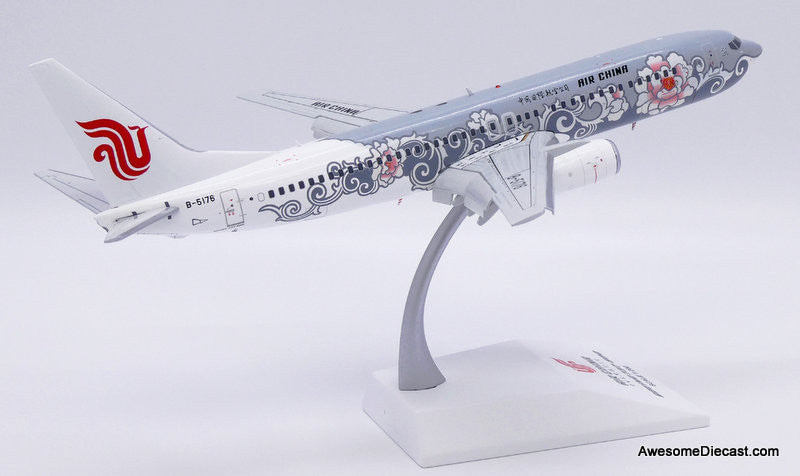 JC Wings 1:200 Boeing 737-800 (Flaps Down): Air China "Silver Peony" (Reg #B-5176)