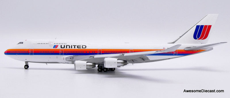 JC Wings 1:400 Boeing 747-400 (Flaps Down): United Airlines (Reg #N185UA)