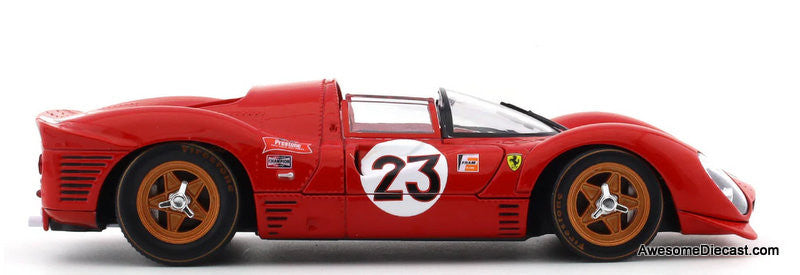 1967 Ferrari 330 P4 Daytona #23 1:24 Diecast Model Car by Burago