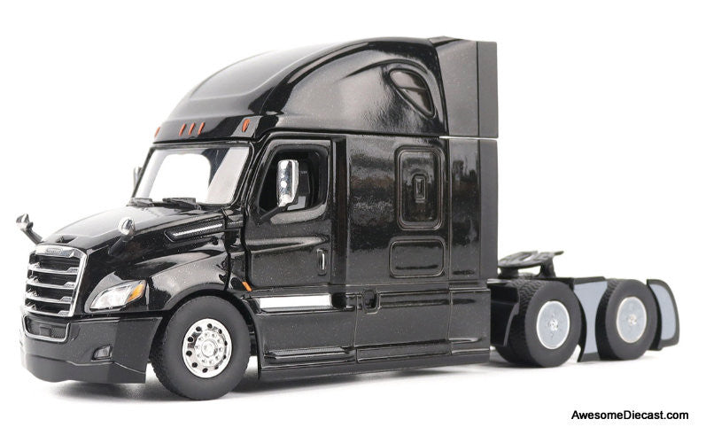 Freightliner New Cascadia w/76in High Roof Sleeper Cab, Black 1:50 Diecast Model Truck by Diecast Masters