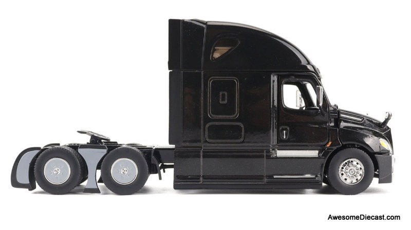 Freightliner New Cascadia w/76in High Roof Sleeper Cab, Black 1:50 Diecast Model Truck by Diecast Masters